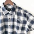 画像3: 【NEWFUNK】PAISLEY LINE OVERCHECK SHIRT (NAVY) (3)