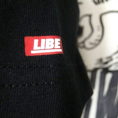 画像1: 【LIBE BRAND】 BIG LOGO TEE (BLACK)