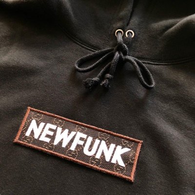 画像1: 【NEWFUNK】GUCCI MONOGRAM REMAKE HOODIE (BLACK)