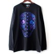 画像1: 【NEWFUNK】PAISLEY SKULL LONG TEE (1)