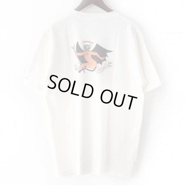 画像2: 【LIBE BRAND】BABU TATTOO-1 WASHED POCKET TEE (WHITE) (2)