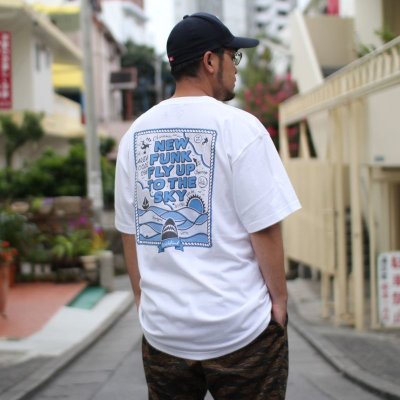 画像1: 【NEWFUNK】FLY UP TEE (WHITE)