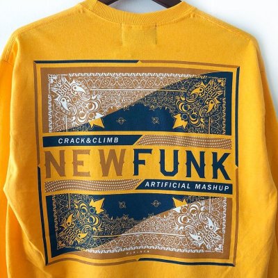 画像2: 【NEWFUNK】PAISLEY BANDANA LONG SLEEVE SHIRT (GOLD)