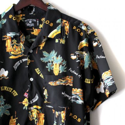 画像1: Pattern Shirt / Always Fun / size: M