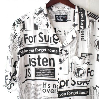 画像1: Pattern Shirt / Beyond White / size: L