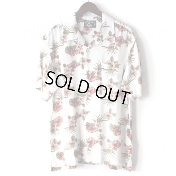 画像1: Pattern Shirt / Flower White / size: XL (1)