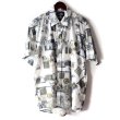 画像1: Pattern Shirt / Ston White / size: L (1)