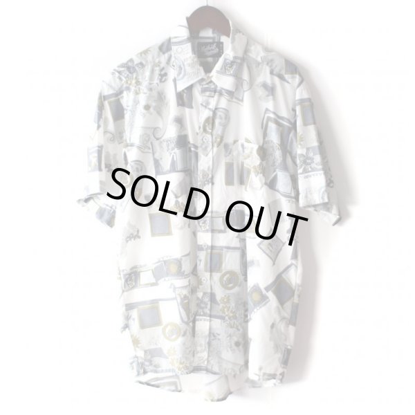 画像1: Pattern Shirt / Ston White / size: L (1)