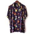 画像1: Pattern Shirt / Cocktail Purple / size: XL (1)