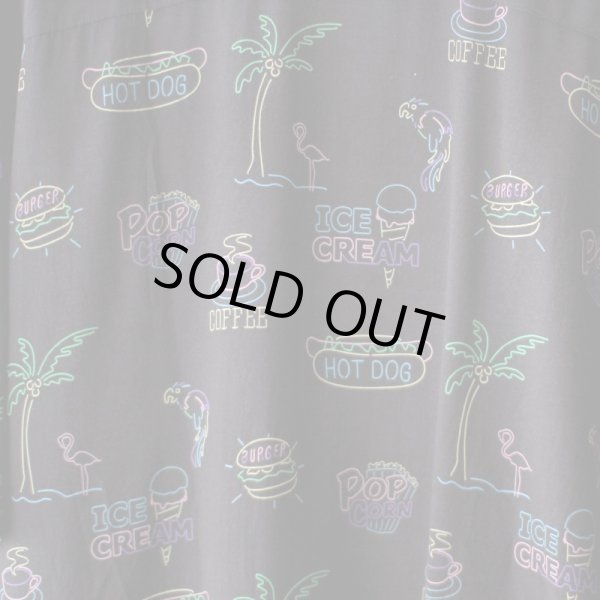 画像4: Pattern Shirt / Neon Black / size: XL (4)