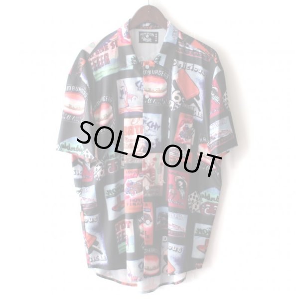 画像1: Pattern Shirt / Fast Food / size: XL (1)