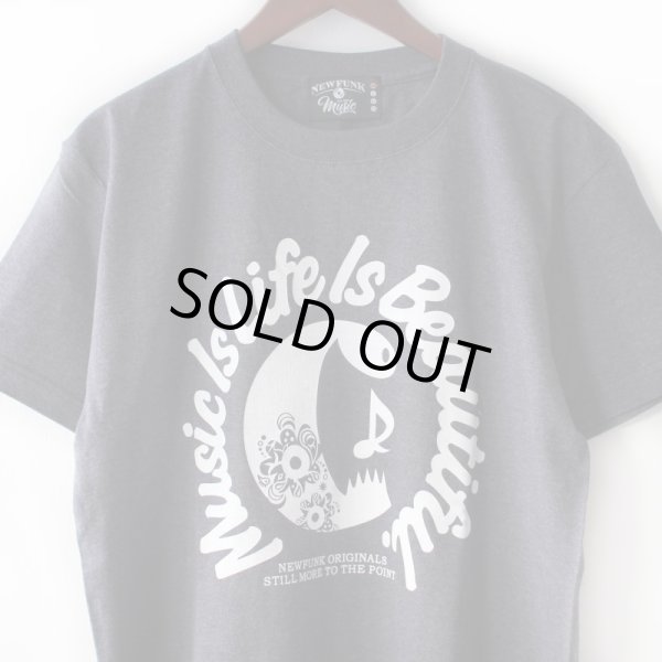 画像2: 【NEWFUNK】Music is Life TEE (H.NAVY) (2)