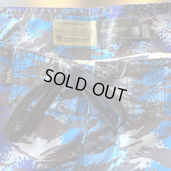 画像2: 【CROOKS&CASTLES】 BLUE TIGER CAMO BOARDSHORT (2)