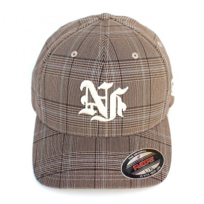 画像1: 【NEWFUNK】NF B.B CAP (Beige/Checked)