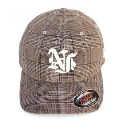 画像1: 【NEWFUNK】NF B.B CAP (Beige/Checked)