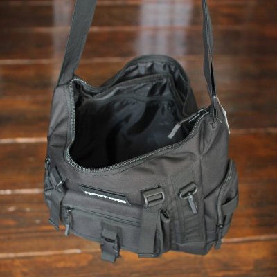 画像1: 【NEWFUNK】MILITARY SHOULDER BAG (BLACK)