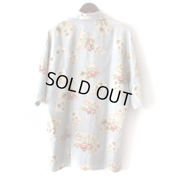 画像2: Pattern Shirt / L.Blue Bus / size: XL (2)
