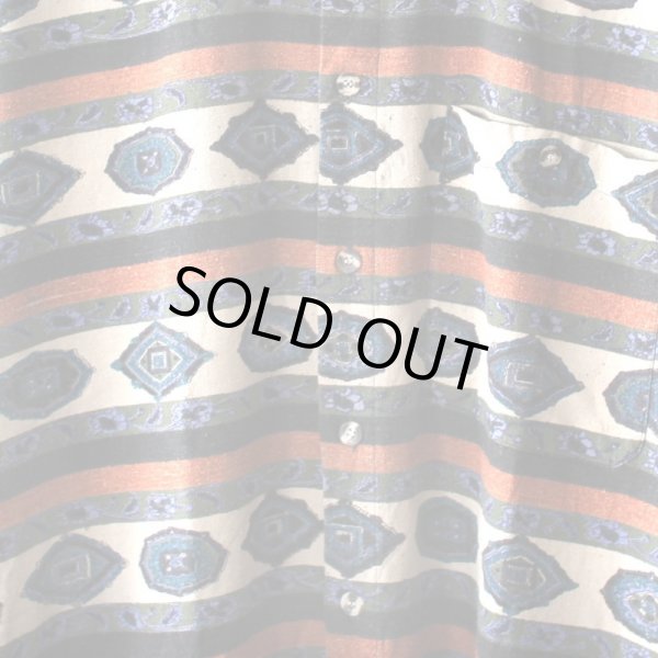 画像4: Pattern Shirt / Sapphire / size: XL (4)