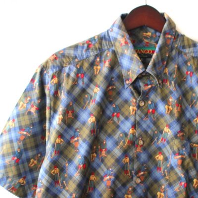 画像1: Pattern Shirt / G.Ball / size: L