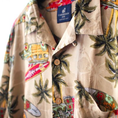 画像1: Pattern Shirt / Surf Car / size: XL