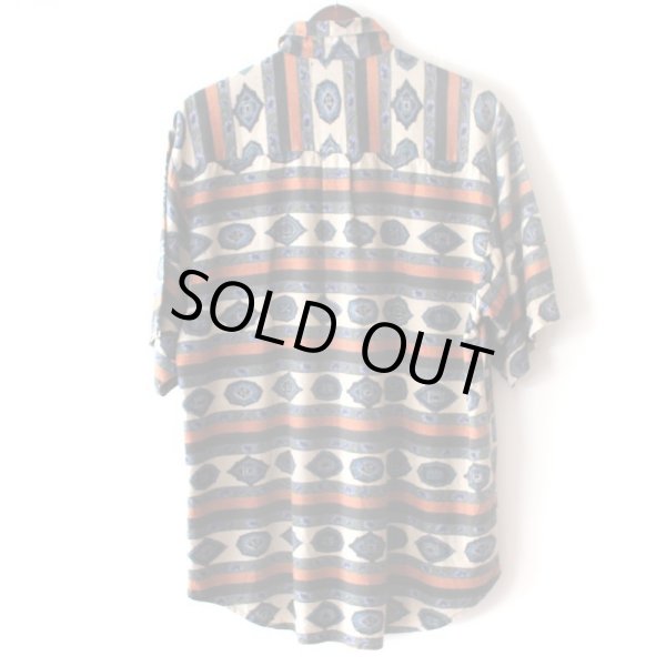 画像2: Pattern Shirt / Sapphire / size: XL (2)