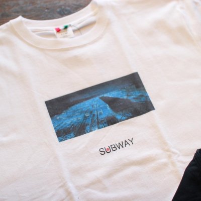 画像1: 【LIBE BRAND】SUBWAY TEE (WHITE)