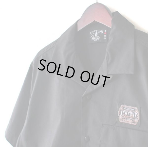 画像4: 【NEWFUNK】AMKZTAG OPEN COLLAR SHIRT (Black) (4)