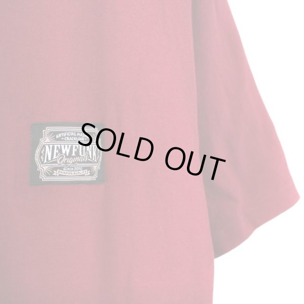 画像4: 【NEWFUNK】AMKZTAG TEE (WINE) (4)