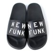 画像1: 【NEWFUNK】NF LOGO SHOWER SANDAL (BLACK) (1)