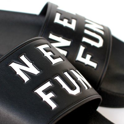 画像1: 【NEWFUNK】NF LOGO SHOWER SANDAL (BLACK)