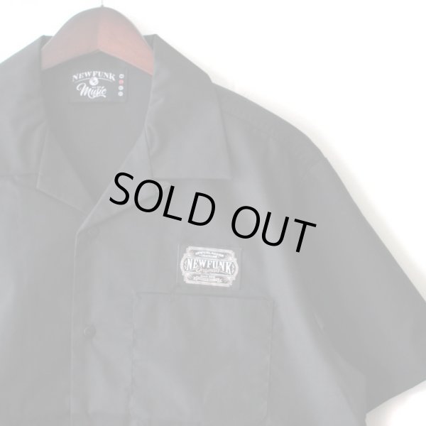 画像3: 【NEWFUNK】AMKZTAG OPEN COLLAR SHIRT (Black) (3)