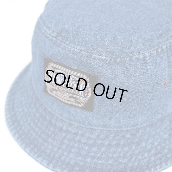 画像2: 【NEWFUNK】AMKZTAG BUCKET HAT (INDIGO DENIM) (2)