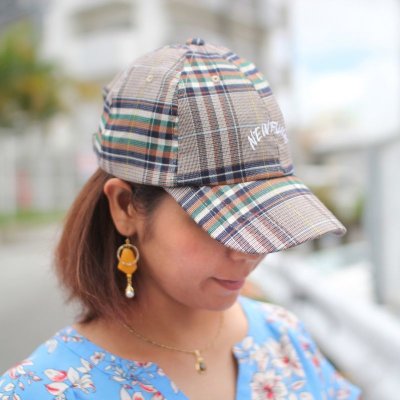 画像1: 【NEWFUNK】AK CHECKED 6 PANEL CAP