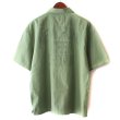 画像2: 【NEWFUNK】HALF ZIP LINEN SHIRT (Light Green) (2)