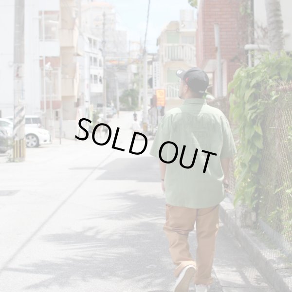 画像10: 【NEWFUNK】HALF ZIP LINEN SHIRT (Light Green) (10)