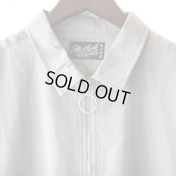 画像3: 【NEWFUNK】HALF ZIP LINEN SHIRT (Beige Gray) (3)