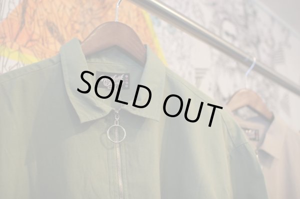 画像12: 【NEWFUNK】HALF ZIP LINEN SHIRT (Light Green) (12)