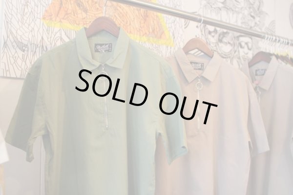 画像11: 【NEWFUNK】HALF ZIP LINEN SHIRT (Light Green) (11)
