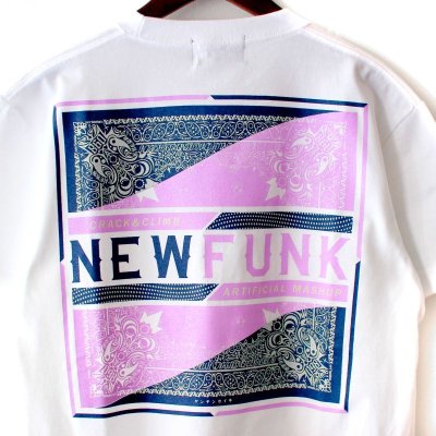 画像1: 【NEWFUNK】PAISLEY BANDANA TEE (White)