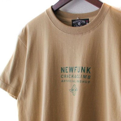 画像1: 【NEWFUNK】PAISLEY BANDANA TEE (Sand Khaki)