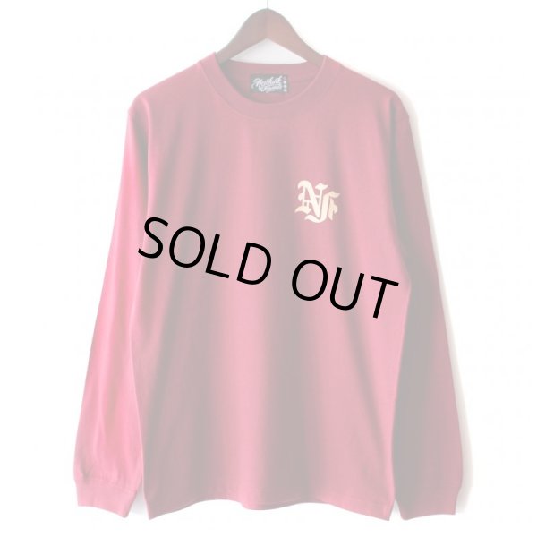 画像2: 【NEWFUNK】FLASH LONG SLEEVE SHIRT (WINE) (2)