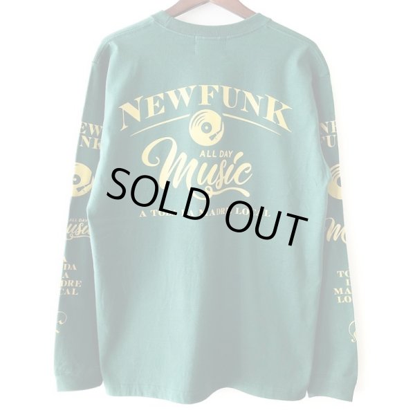 画像1: 【NEWFUNK】MUSIC ALL DAY LONG SLEEVE SHIRT (Ivy Green) (1)