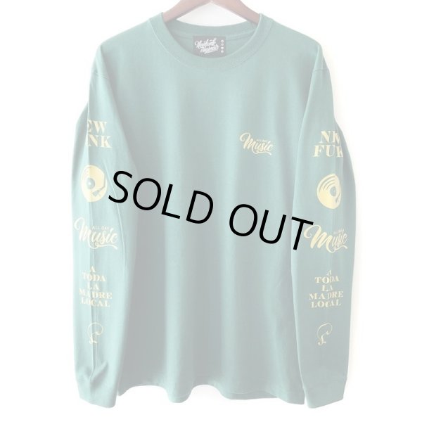 画像2: 【NEWFUNK】MUSIC ALL DAY LONG SLEEVE SHIRT (Ivy Green) (2)