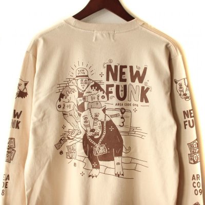 画像1: 【NEWFUNK】SIBA "COOL J" LONG SLEEVE SHIRT (Sand Beige)