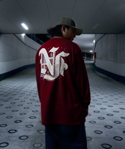 画像2: 【NEWFUNK】FLASH LONG SLEEVE SHIRT (WINE)