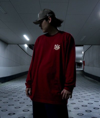 画像1: 【NEWFUNK】FLASH LONG SLEEVE SHIRT (WINE)