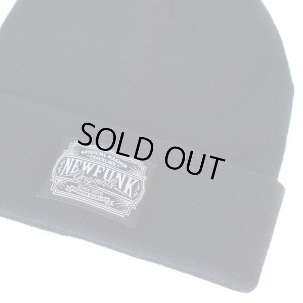画像4: 【NEWFUNK】AMKZTAG KNIT CAP (BLACK) (4)