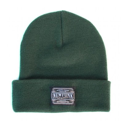 画像3: 【NEWFUNK】AMKZTAG KNIT CAP (IVY GREEN)