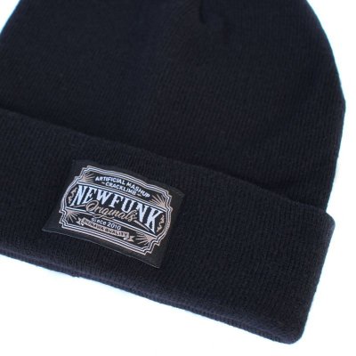 画像2: 【NEWFUNK】AMKZTAG KNIT CAP (BLACK)