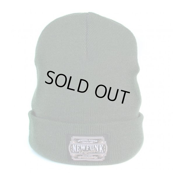画像2: 【NEWFUNK】AMKZTAG KNIT CAP (IVY GREEN) (2)